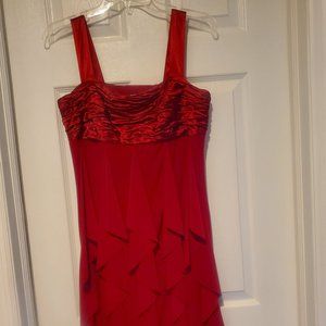 BEAUTIFUL DRESS BY EVAN PICONE BURGUNDY COLOR SIZE 10